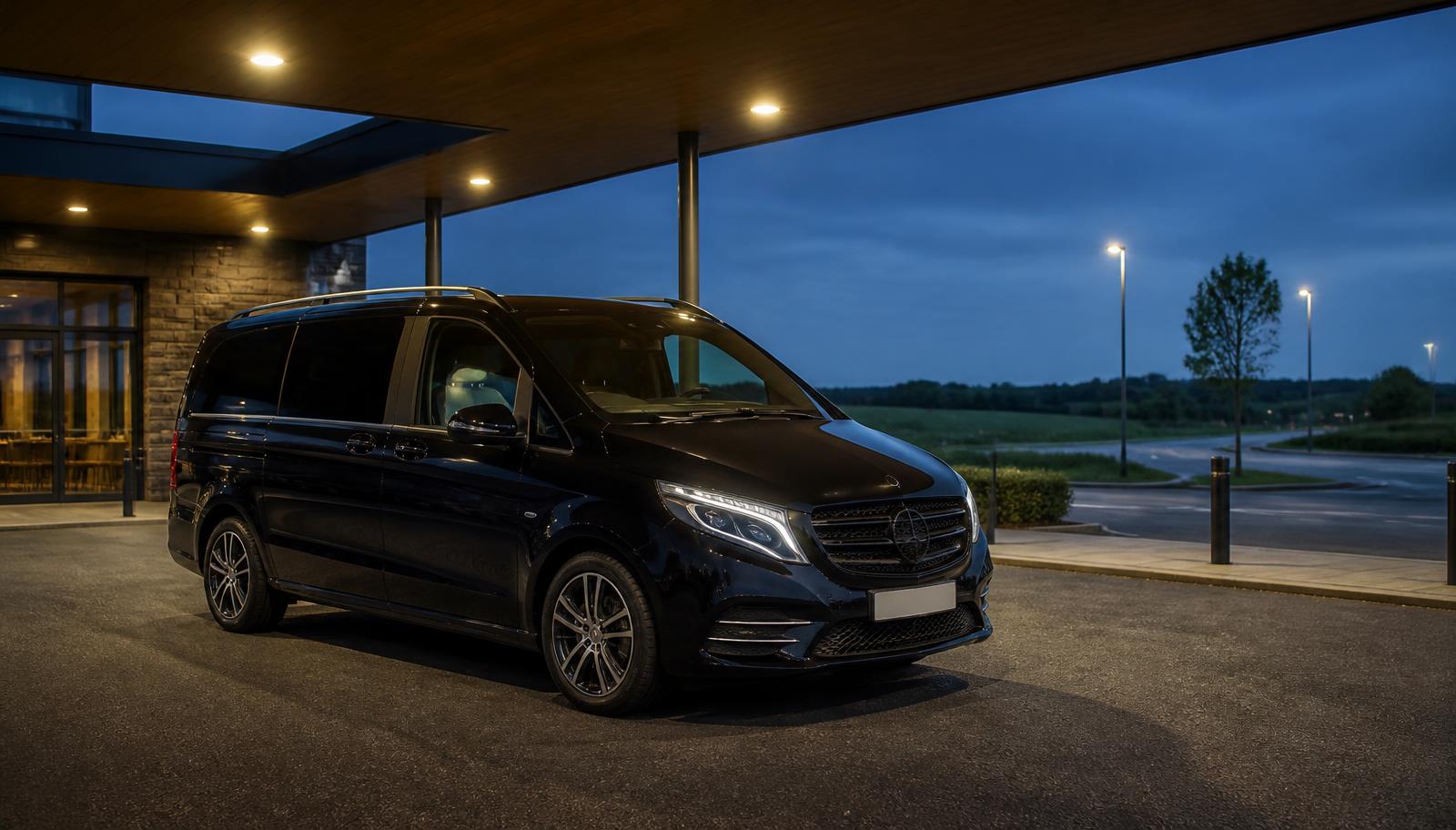 Executive vehicle prepared for a professionally managed long-distance journey